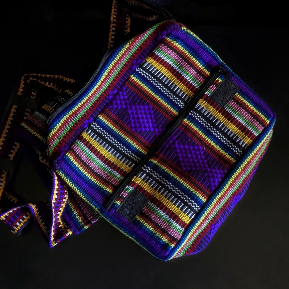 Handbags - SOLD! Authentic Pinzon Artesanias Boho Multicolored Tote Messenger Bag